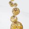 Large Cascade Chandelier with 9 Amber Murano Glass Bowls, 1960s, Image 3