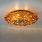 Gilt Brass and Crystal Glass Flush Mount from Palwa, 1960s 14