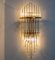 Large Glass Rod Waterfall Wall Sconces by Sciolari for Lightolier 3