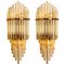 Large Glass Rod Waterfall Wall Sconces by Sciolari for Lightolier, Image 1