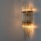 Large Glass Rod Waterfall Wall Sconces by Sciolari for Lightolier, Image 4