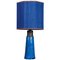 Ceramic Table Lamp from Bitossi with New Silk Custom Made Lampshade by René Houben, 1960s 1