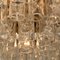 Lampadario a cinque strati in vetro soffiato e ottone di Doria, anni '60, Immagine 4