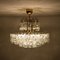 Five-Tier Blown Glass and Brass Chandelier from Doria, 1960 15