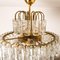 Five-Tier Blown Glass and Brass Chandelier from Doria, 1960, Image 16