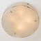 Large Thick Textured Glass Flush Mounts Ceiling Light, 1960s 11