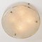 Large Thick Textured Glass Flush Mounts Ceiling Light, 1960s 14