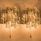 Ice Glass Wall Sconce with 2 Tiers by J.T. Kalmar, 1970s 9