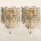 Ice Glass Wall Sconce with 2 Tiers by J.T. Kalmar, 1970s, Image 2