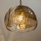 Amber Glass and Brass Pendants from Kalmar, 1970s, Set of 2 6