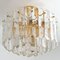 Large Palazzo Light Fixtures in Gilt Brass and Glass by J.T. Kalmar 18