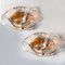 Amber and Clear Flush Mount from Kalmar Franken, Austria, 1960s 5