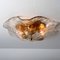 Amber and Clear Flush Mount from Kalmar Franken, Austria, 1960s 2