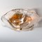 Amber and Clear Flush Mount from Kalmar Franken, Austria, 1960s 6