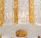 Plafón de tambor chapado en oro y cristal hielo de JT Kalmar, años 60, Imagen 7