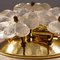 Glass and Brass Floral Wall Lights from Ernst Palme, 1970s, Set of 2, Image 8