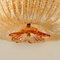 Deckenleuchte aus pinkem Lachs und klarem Muranoglas von Barovier & Toso, Italien 2