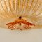 Flush Mount with Pink Salmon and Clear Murano Glass by Barovier & Toso, Italy 2