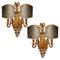 Antique French Bronze Wall Sconces, Set of 2 1
