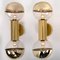 Brass Wall Lamps or Wall Scones by Motoko Ishii for Staff, 1970s, Set of 2 3