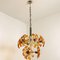 Murano Orange Glass and Chrome Chandelier from Mazzega, 1960s 9