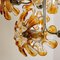 Murano Orange Glass and Chrome Chandelier from Mazzega, 1960s, Image 10