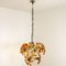Murano Orange Glass and Chrome Chandelier from Mazzega, 1960s 8