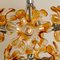 Murano Orange Glass and Chrome Chandelier from Mazzega, 1960s, Image 20