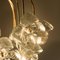 Lámpara de araña de vidrio y latón de Sische, años 60, Imagen 5