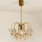 Glass and Brass Chandelier from Sische, 1960s 11