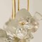 Glass and Brass Chandelier from Sische, 1960s 10