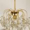 Glass and Brass Chandelier from Sische, 1960s 15