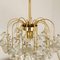 Glass and Brass Chandelier from Sische, 1960s, Image 15