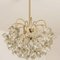 Glass and Brass Chandelier from Sische, 1960s, Image 13