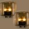 Iron and Bubble Glass Wall Lamps from Glashütte Limburg, Germany, 1960s, Image 13