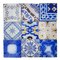 Antique Ceramic Tiles by Pas De Cailes Desvres, France, 1890s, Set of 64 6