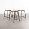 Industrial French Stacking High Stools from Mullca, 1950s, Set of 4 3