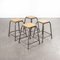 Industrial French Stacking High Stools from Mullca, 1950s, Set of 4, Image 1