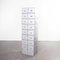 Tall Grey Metallic Filing Boxes, 1960s, Set of 9 1