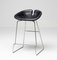 Fjord Black Leather Barstools by Patricia Urquiola, Set of 4 2