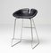 Fjord Black Leather Barstools by Patricia Urquiola, Set of 4, Image 2