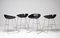 Fjord Black Leather Barstools by Patricia Urquiola, Set of 4, Image 8