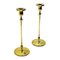 Brass Candlesticks by Gunnar Ander for Ystad Metall, Sweden, 1950s, Set of 2, Image 1