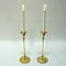 Brass Candlesticks by Gunnar Ander for Ystad Metall, Sweden, 1950s, Set of 2, Image 7