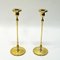 Brass Candlesticks by Gunnar Ander for Ystad Metall, Sweden, 1950s, Set of 2, Image 2