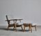 Model GE-240 Lounge Chair & Ottoman Set in Oak & Teak by Hans J. Wegner, 1950s 3