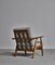 Model GE-240 Lounge Chair & Ottoman Set in Oak & Teak by Hans J. Wegner, 1950s, Image 5