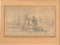 Sconosciuto - Paesaggio con uomini e cavalli - Inchiostro e acquerello originali, Cina, inizio XIX secolo, Immagine 1