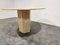 Round Italian Travertine Dining Table, 1970s 7