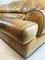 Vintage Italian Cognac Leather Sofa from Baxter, Image 19